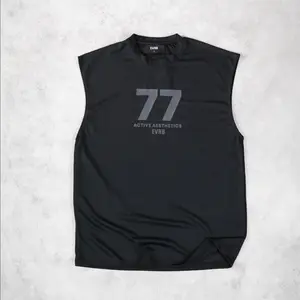 EVRB Kaos Singlet Sleeveless 77 Active Size M-XXL Gym Sport Dryfit Polymesh