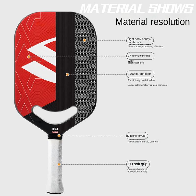 [TẶNG CUỐN CÁN] Vợt Pickleball Joola AMA Full Carbon T700,Chất Liệu Sợi Carbon FIBER Đạt Chuẩn USAPA - 16mm 2