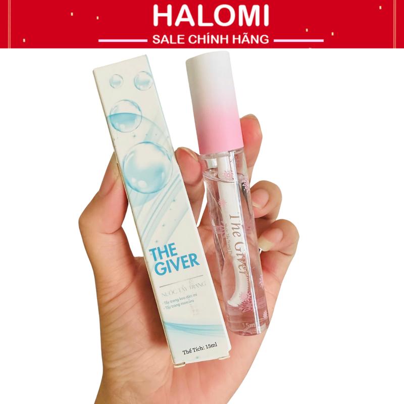 Nước tẩy trang The Giver 15ml chuyên dùng cho tẩy trang keo dán mi, mascara và son môi HALOMI