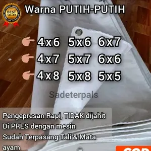 terpal Waterproof type A15 6x8 4x6 4x7 5x5 5x6 5x8 Tali