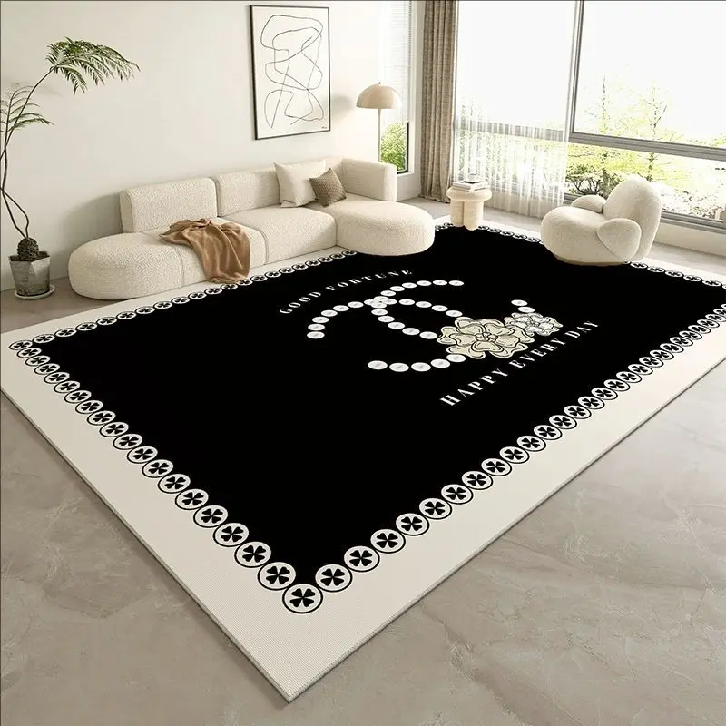 Thảm phòng Khách Thiết kế tối giản hiện đại, màu kem, phong cách im lặng, thích hợp cho ghế Sofa và Bàn, cao cấp và giá cả phải chăng, cũng thích hợp cho phòng ngủ và phòng, thảm trải sàn 6