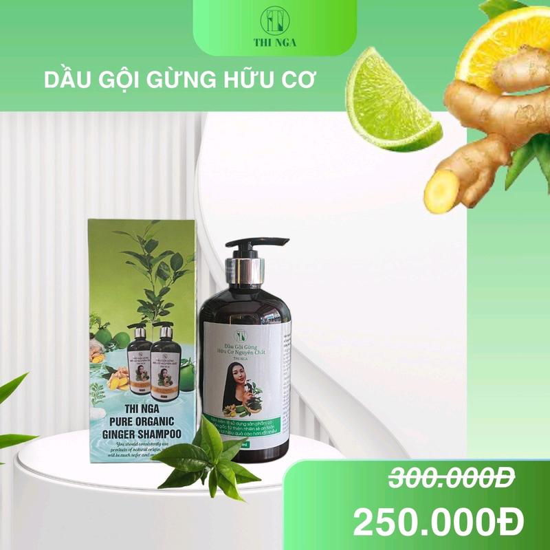 Dầu Gội Gừng Hữu Cơ Nguyên Chất Thi Nga Kiểm soát dầu