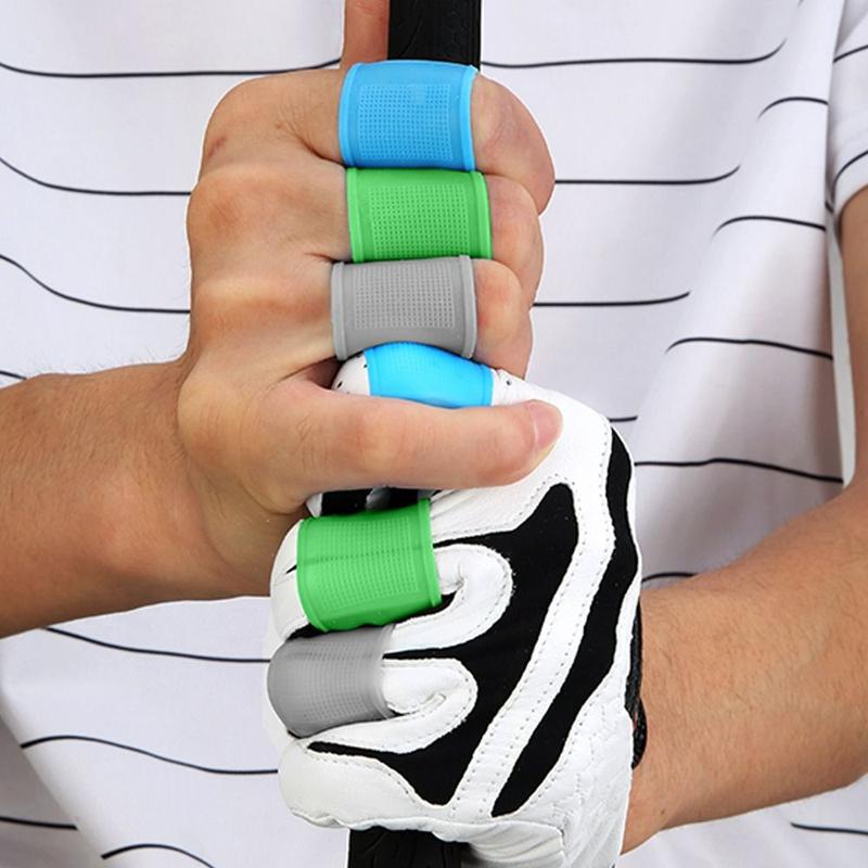 Ống Bọc Ngón Tay Thể Thao, 8 Chiếc, Thích Hợp Để Câu Cá, Tennis, Bóng Rổ, Golf, Băng Ngón Tay Hỗ Trợ Bảo Vệ Tay, Làm Bằng Silicon 3