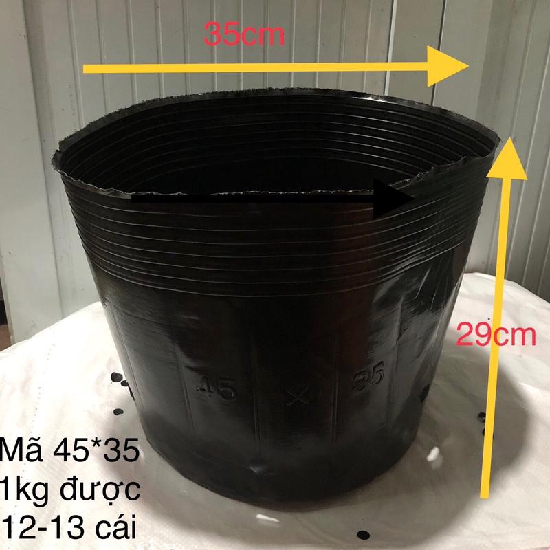 Sét 1kg túi bầu ươm cây mã 45*35 đk miệng 35 cao 29cm mã 40*33 miệng 33cm cao 29cm