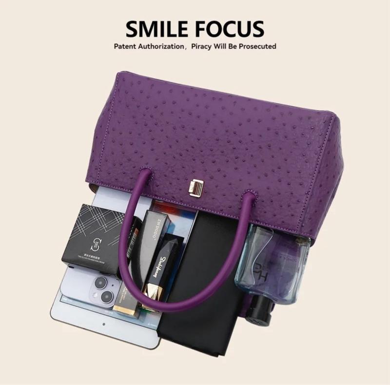 Product Introduction of [ Túi Hoàng Gia] SF 2637-1 Smile Focus. Chuẩn Chính Hãng, Da bò, Màu tím Sang Trọng, Thời Thượng 1