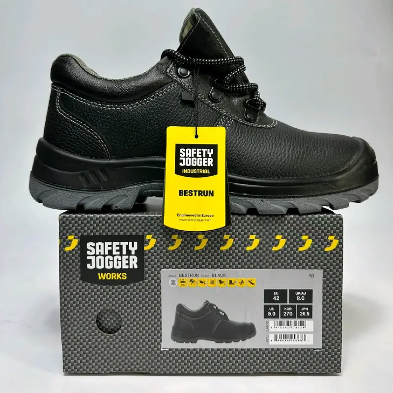 Giày Bảo Hộ Lao Động Jogger Bestrun S3 Chống Trơn Trượt, Chống Đâm Xuyên, Mũi Thép. Nam, Nữ  Women Gót vừa (3-5 cm) Rubber nurse shoes 2