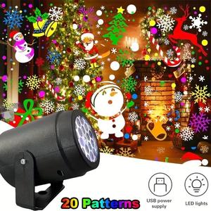 Christmas/Winter Projector Light, 1 Count LED Projection Light, Decorative Light for Holiday Party Wedding Garden Yard, Best Friend Gifts