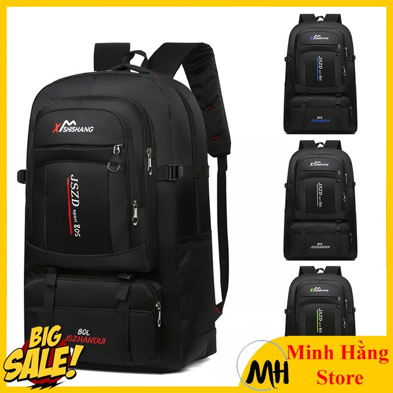 Ba Lô Thể Thao Leo Núi Cắm Trại Chống Thấm Nước 80L túi balo du lich đi phượt gia đình dung tích lớn