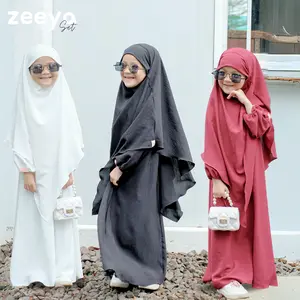 KIMEHIJAB Gamis Anak Syar'i Zeeya Rayon Cringkle