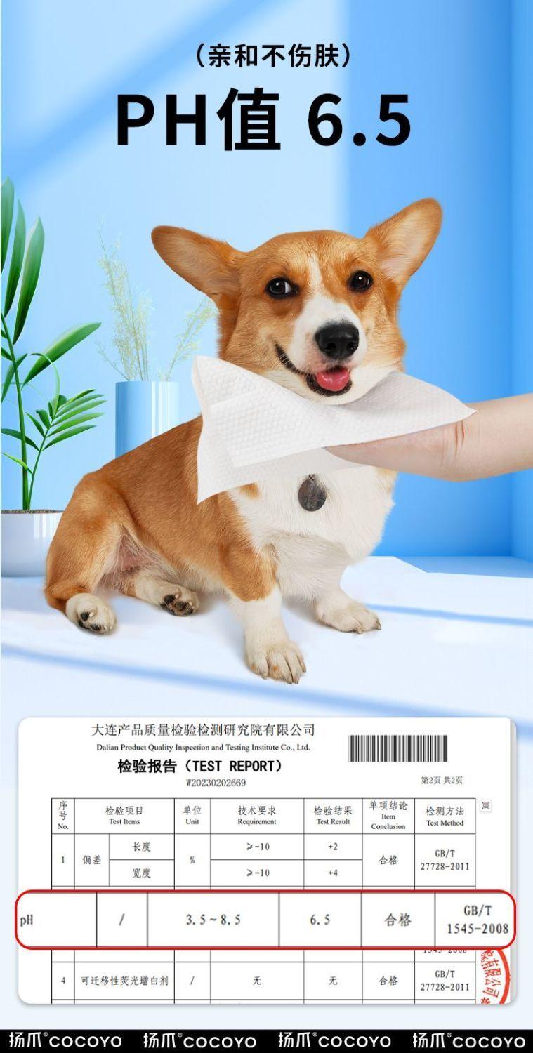 Product Introduction of Pet Wipes for Cats and Dogs, No-Wash Foot Wipes, Tear Stain Cleaning Supplies, 10 Sheets 10