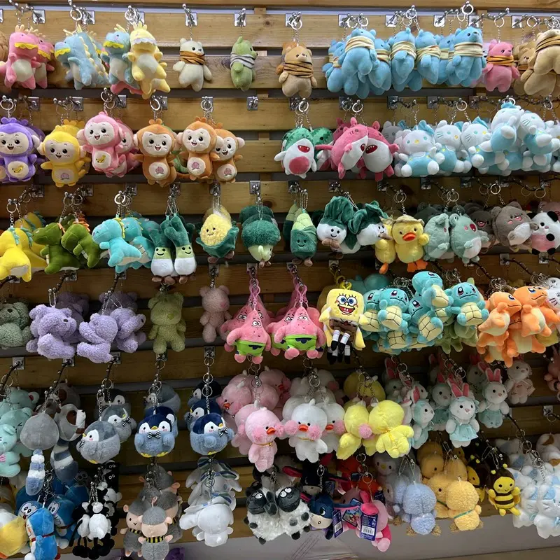 Móc khoá hình gấu nhồi bông 11cm cực kì cute 3