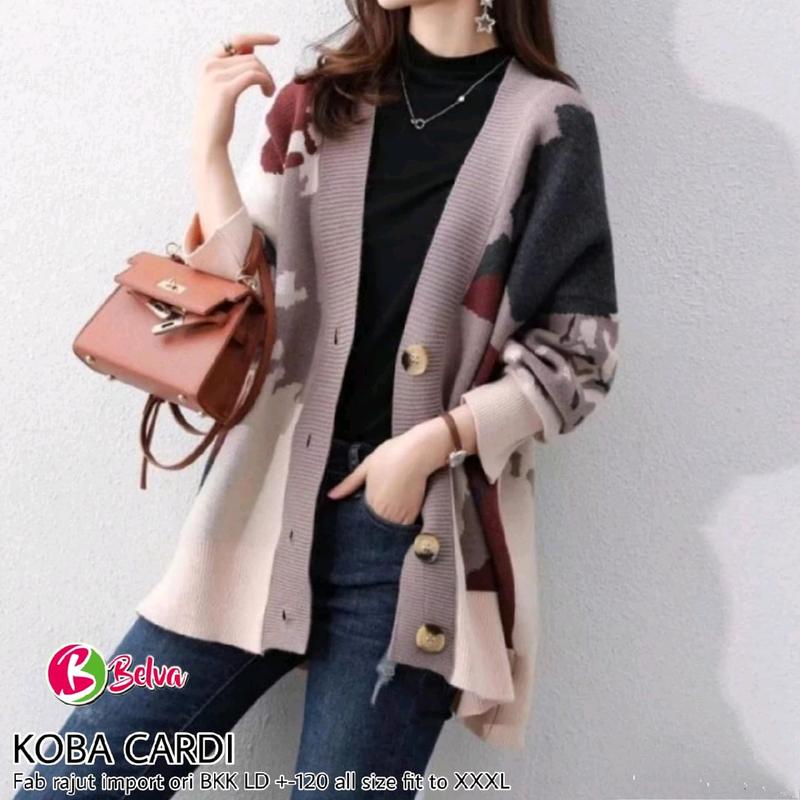 CARDI RAJUT IMPORT XXL -XXXL FREE SIZE ORIGIN BKK PRODUK KOBA CARDI 1