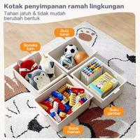 Gambar Paus biru  -   Rak Mainan Anak Roda Rak Susun Plastik Kabinet Buku Tempat Penyimpanan Serbaguna dengan Roda 360 Derajat dan Panel Samping Kokoh - 2K + 4T  | D148-2 dari PAUS BIRU MEDAN Kab. Tangerang 2 Tokopedia