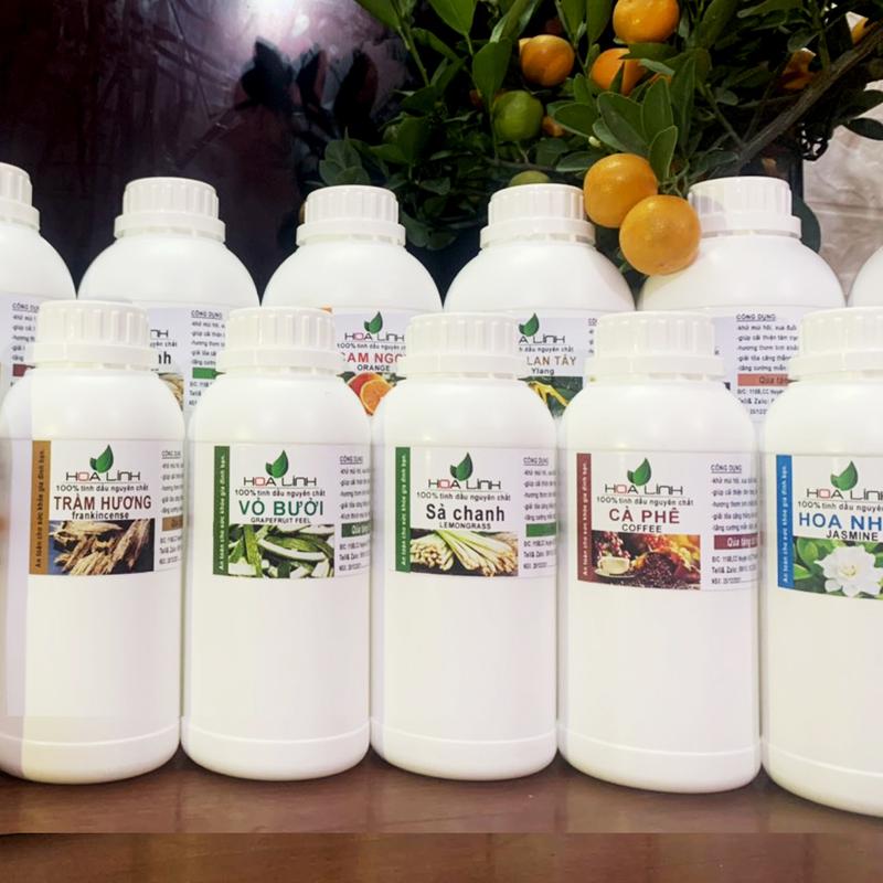 Chai Lớn 1 Lít - 500mL / Tinh Dầu Sả Chanh, Quế, Bạc Hà , Lavender, Nhài... Hàng nguyên chất xông phòng, spa, hotel... (Lưu Hương Cả Ngày) Dầu Thơm Phòng Dầu Thơm