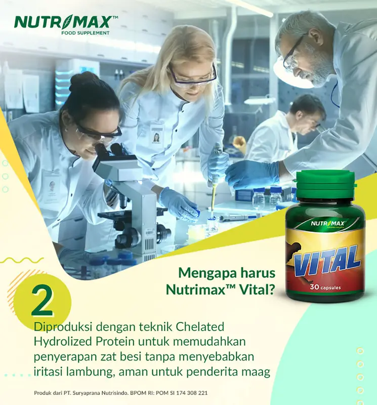 Nutrimax Vital Membantu Meningkatkan Daya Tahan Tubuh Serta Membantu Menambah Energi Dan Stamina 2