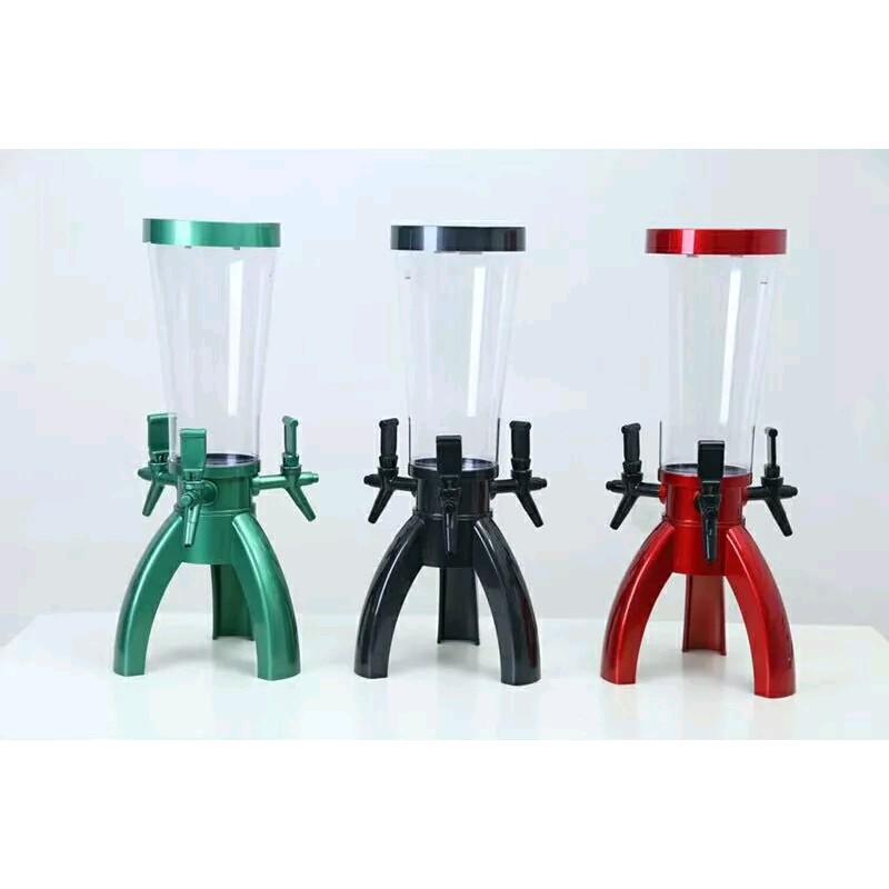 Tháp Bia  Bình Đựng Bia  3 Vòi 3 Lít HC Uống bia hơi tươi Đựng Trà sữa Nước ngọt Lõi đá giữ lạnh Decor quán beer bar 