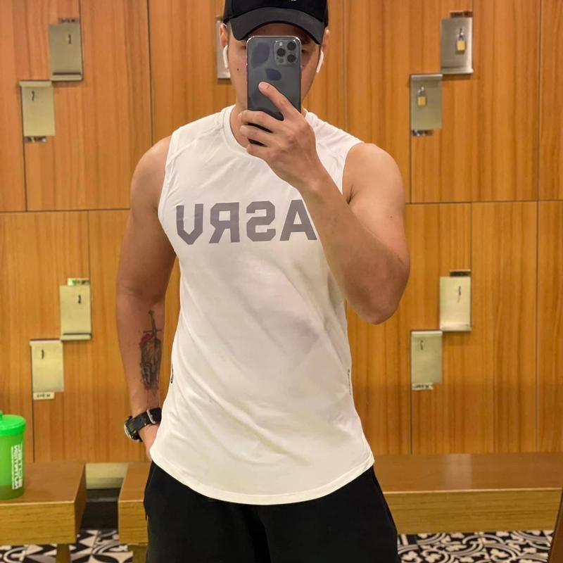 Product Introduction of Bộ Thể Thao Nam ASRV Sát Nách Chất Vải Dệt Kim Co Giãn Thoáng Mát Thấm Hút Mồ Hôi Sport Tập Gym  Thun 87
