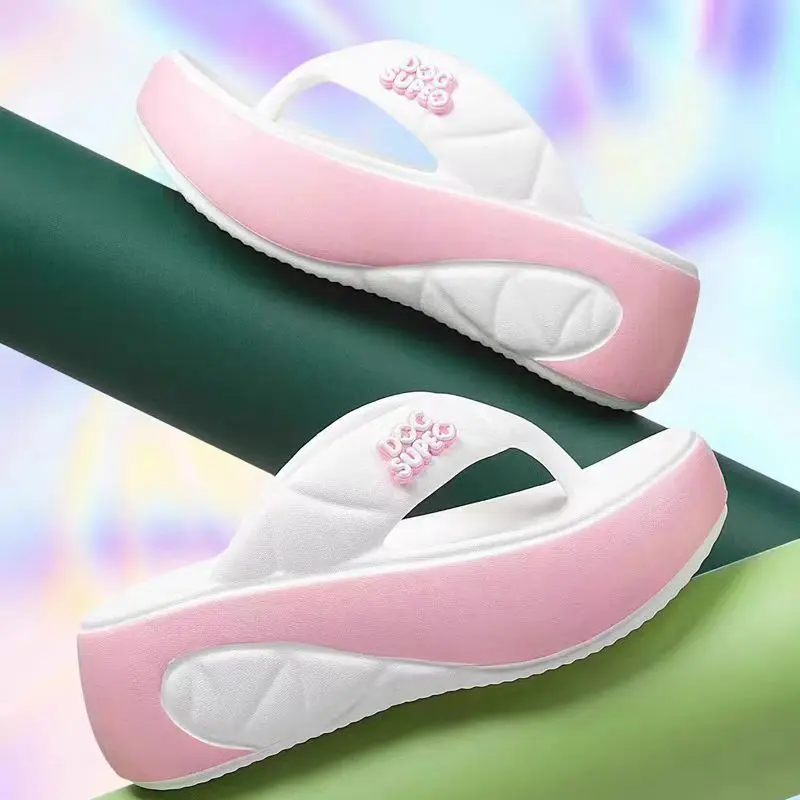 Trang Phục Mùa Hè, Dép Xỏ Ngón Đế Dày, Thiết Kế Cá Vược, Phong Cách Đi Biển, Thời Trang, Đế Mềm, Chống Trượt, Thích Hợp Đi Biển, Hàng Mới Về Năm 2025, Dép Lê 7