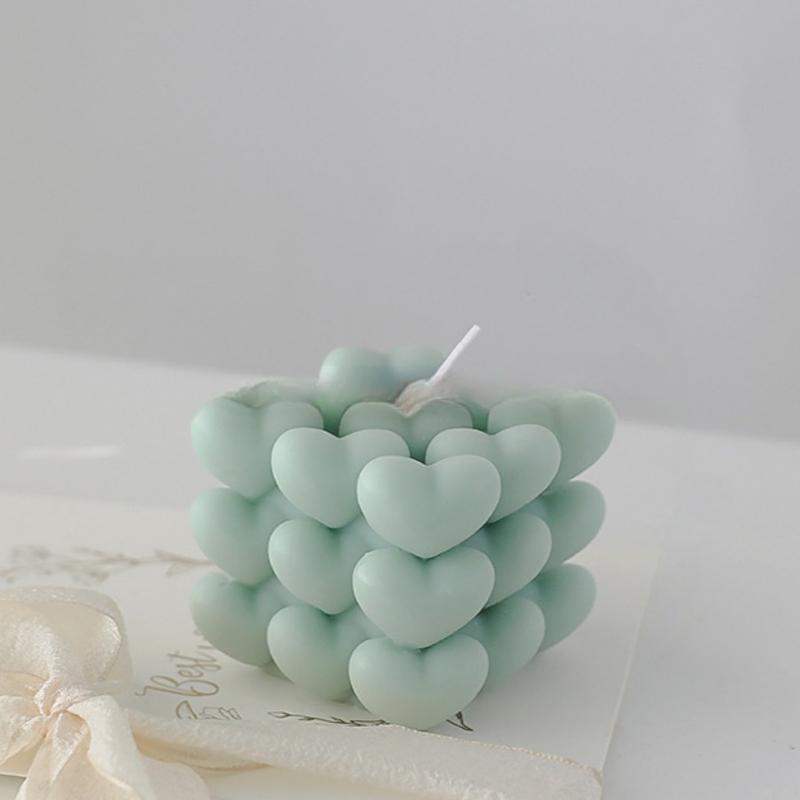 Product Introduction of 1 piece Love Candle Gift, Heart Handmade Magic Cube Aromatherapy Tanabata Gift, Companion Gift, Birthday Candle, Home Decor, Room Decor, weddings Decor, Tabletop Decor, Aromatherapy Gift 13