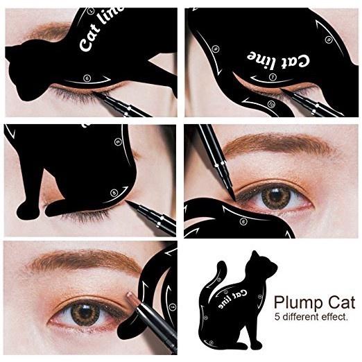 [vit]Set 2 Khuôn Kẻ Mắt Mèo Trang Điểm Chuyên Nghiệp Tiện Dụng 2