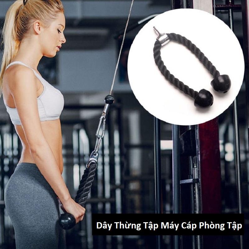 Dây Thừng Tập Cáp Tricep Rope , Tập Cơ Tam Đầu , Lưng Xô, Vai , Tay Sau , Tay Trước, Cơ Bụng 8
