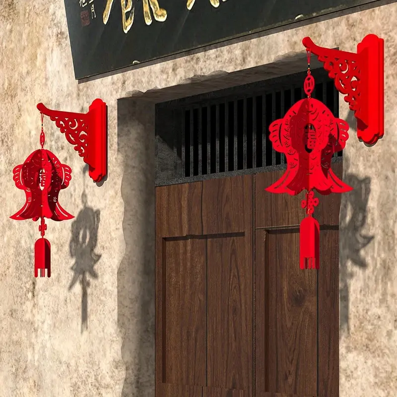 Chinese Wedding Decoration Lucky Character Wedding Decoration Red Hanging Pendant Traditional Chinese New Year Pendant Ornament