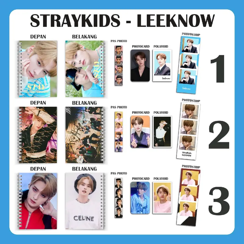 PAKET NOTEBOOK STRAY KIDS FREE BOX+BUBBLE 5
