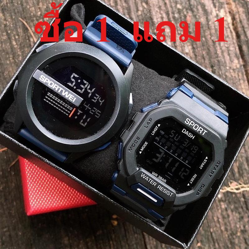 Đồng Hồ Nam, POSHI, Chính Hãng, Không Thấm Nước, Có Đồng Hồ Bấm Giờ Kỹ Thuật Số Báo Thức, Màn Hình Kép, Đồng Hồ Điện Tử, Đèn LED, Thích Hợp Để Bơi Lội Ngoài Trời, Đa Năng, Đồng Hồ Thể Thao, Mua 1 Lấy 1, Jam Tangan Lelaki Đeo Tay Watch 0