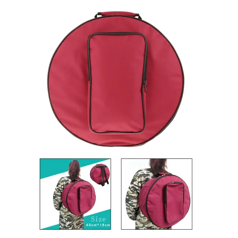 Túi Trống Snare, Cỡ Nhỏ Màu Đỏ, Túi Đựng Trống, Ba Lô, Có Dây Đeo Vai Và Túi Bên Ngoài, Thích Hợp Cho Các Bộ Phận Nhạc Cụ, Hộp Đựng Trống Bass, Hộp Mềm, Hộp Đựng Túi Trống Bass 2