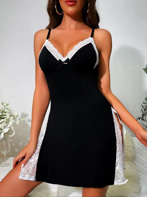 Women's Cami Nightdress, Sexy Comfy Nightgown for Women, Ladies Sleepwear for All Seasons, Loungewear 3