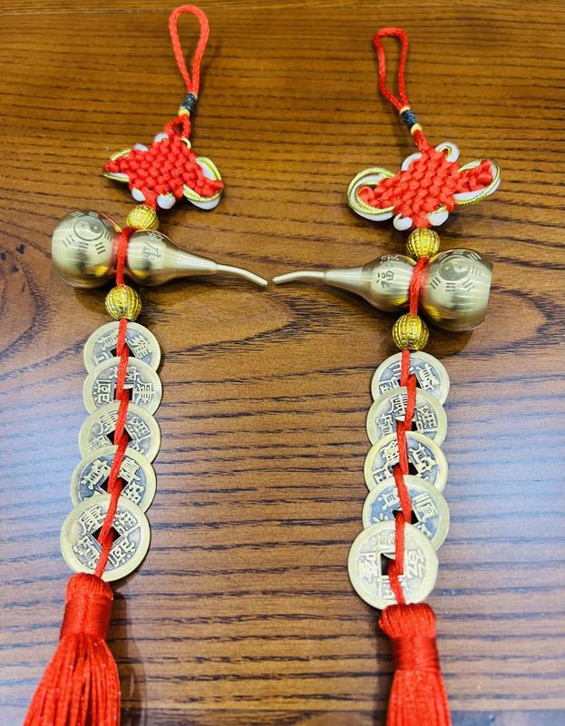 ĐẶC BIỆT Combo 2 dây xu hồ lô treo tại vị trí 2 cửa đối nhau - Dây treo trang trí nhà phong thuỷ shop thầy Tuấn PT