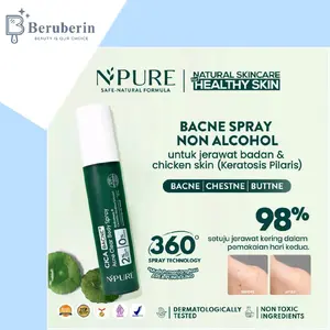Npure Cica Bacne Spray / Cica Body Acne / Chicken Skin / Jerawat Badan Original