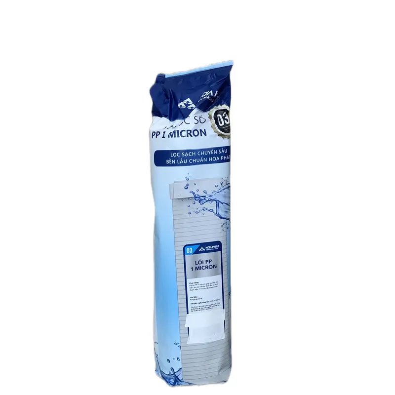 (Tặng tay công mở ) Bộ 5 lõi lọc nước Hoà Phát bao gồm 3 lõi 1 , một lõi 2 than hoạt tính , lõi 3 PP 1 micromet dùng thay thế cho máy lọc nước RO sử dụng cốc lọc 10 inch, chức năng lọc tạp chất rong rêu bùn đất, mùi màu không tốt trong nước 5