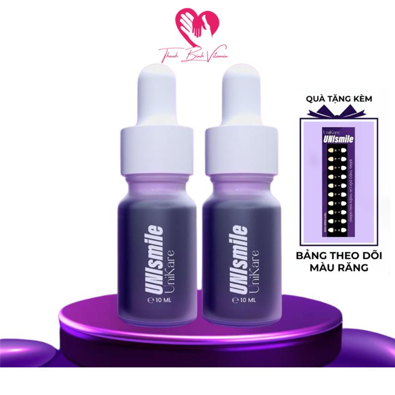   Combo 2 CHAI   Serum Hỗ Trợ Trắng Răng Unismile Hỗ Trợ Cải Thiện Vết Ố Vàng 10ml 