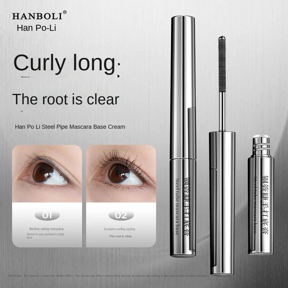 Waterproof Mascara, Long-lasting, Thick and Lengthening, Curling, Natural, Anti-smudge, Eyelash Primer, Three-dimensional Thread Brush Head, Suitable for Eyelashes