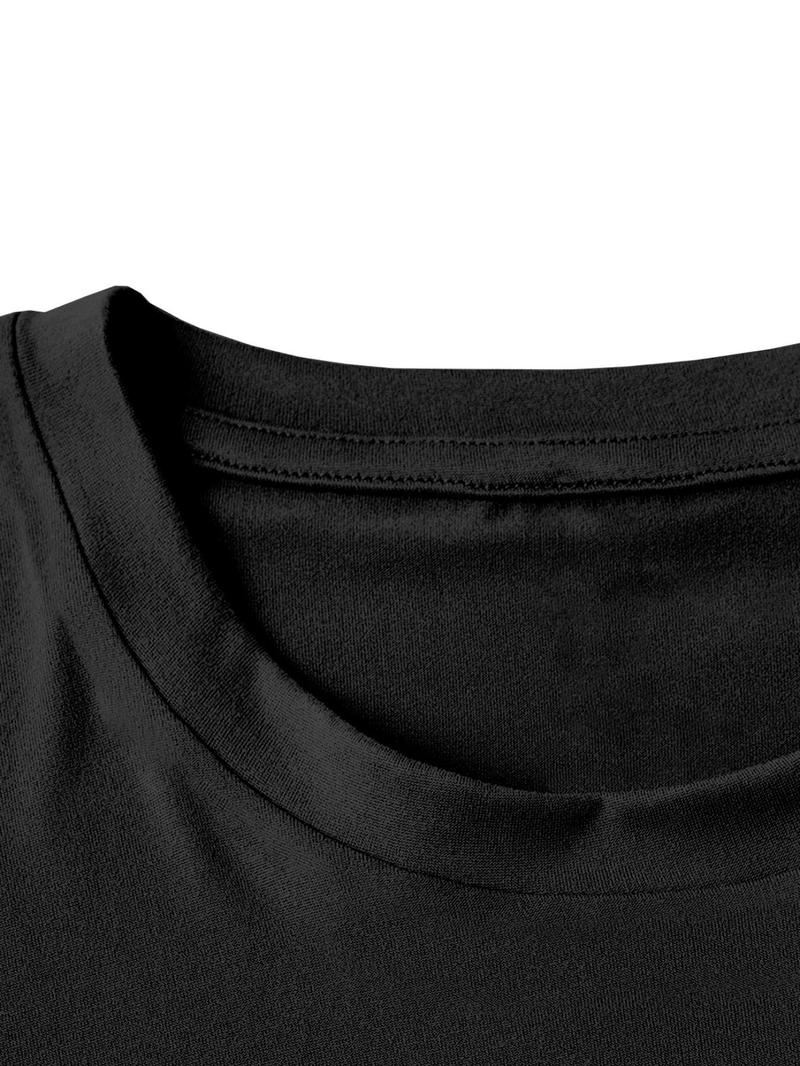 Product Introduction of Women's Letter Print Round Neck Tee, Fashion Casual Short Sleeve T-shirt, Ladies Summer Clothes for Daily Wear 9