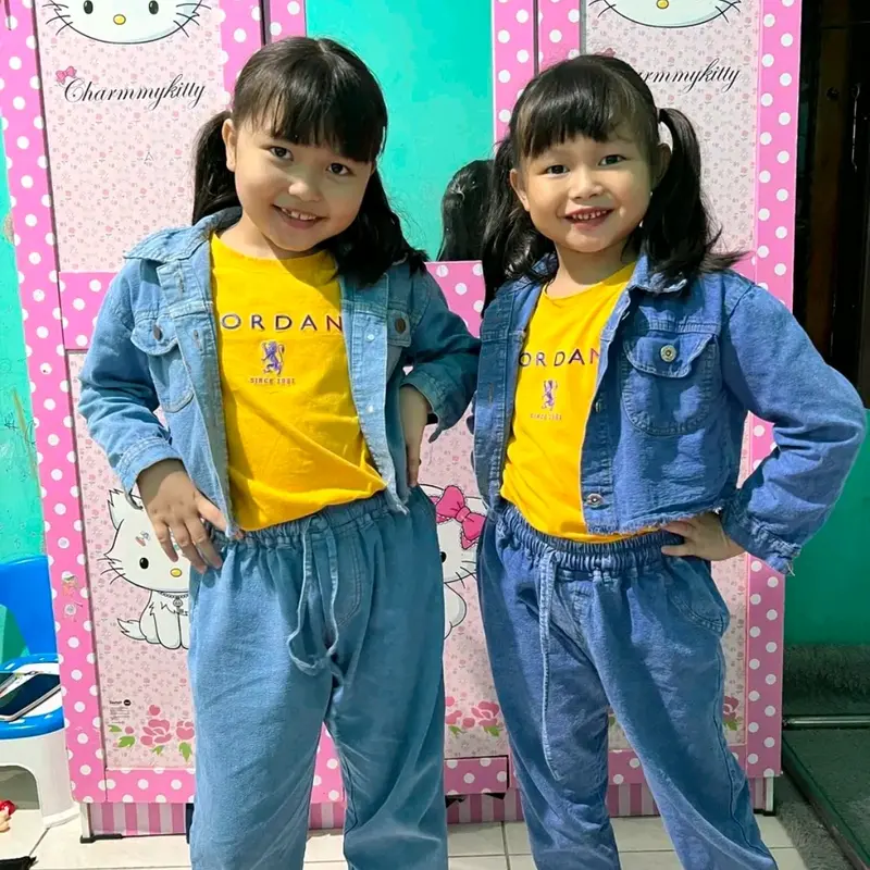 JULIZAR SET ANAK // SETELAN JEANS ANAK PEREMPUAN USIA 5-12 TAHUN 0