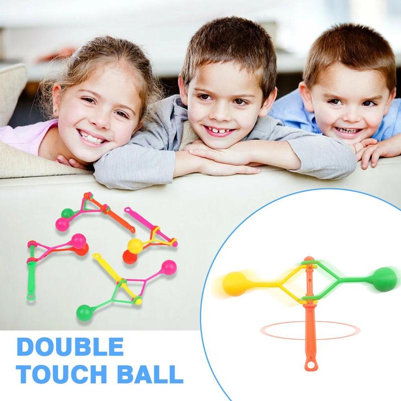 Product Introduction of Traditional Nostalgic Double Touch Ball Hand Rocking Touch Ball Hammer Small Plastic Toy V1F3 13