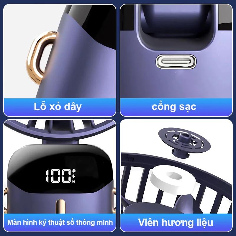 Quạt tích điện mini cầm tay N15, Quạt mini để bàn 5 cấp độ gió, Quạt cầm tay thiết kế nhỏ gọn mang đi học đi chơi tiện lợi 7