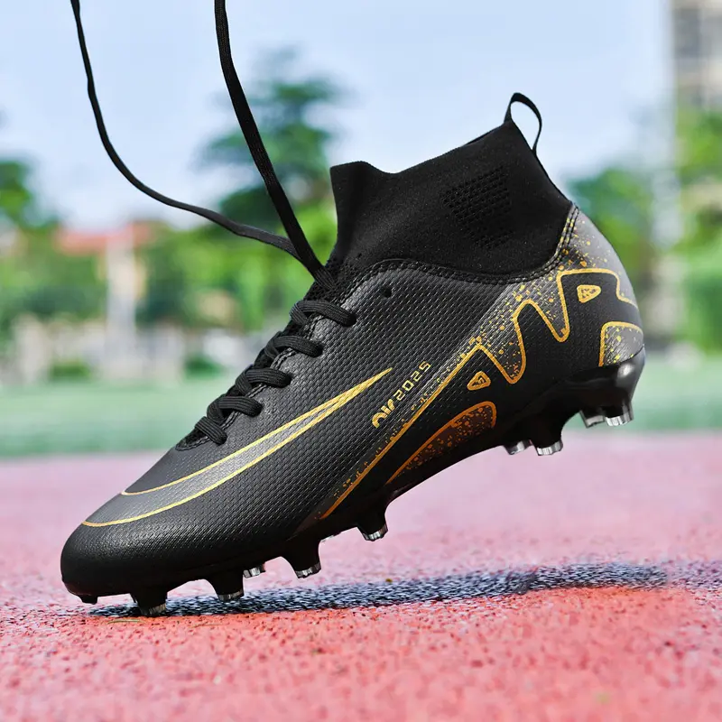 Fustal！32-46 Ready Unisex Plus Size Training Football Shoes Fashion All-terrain Football Shoes Wide Last Soccer Shoes