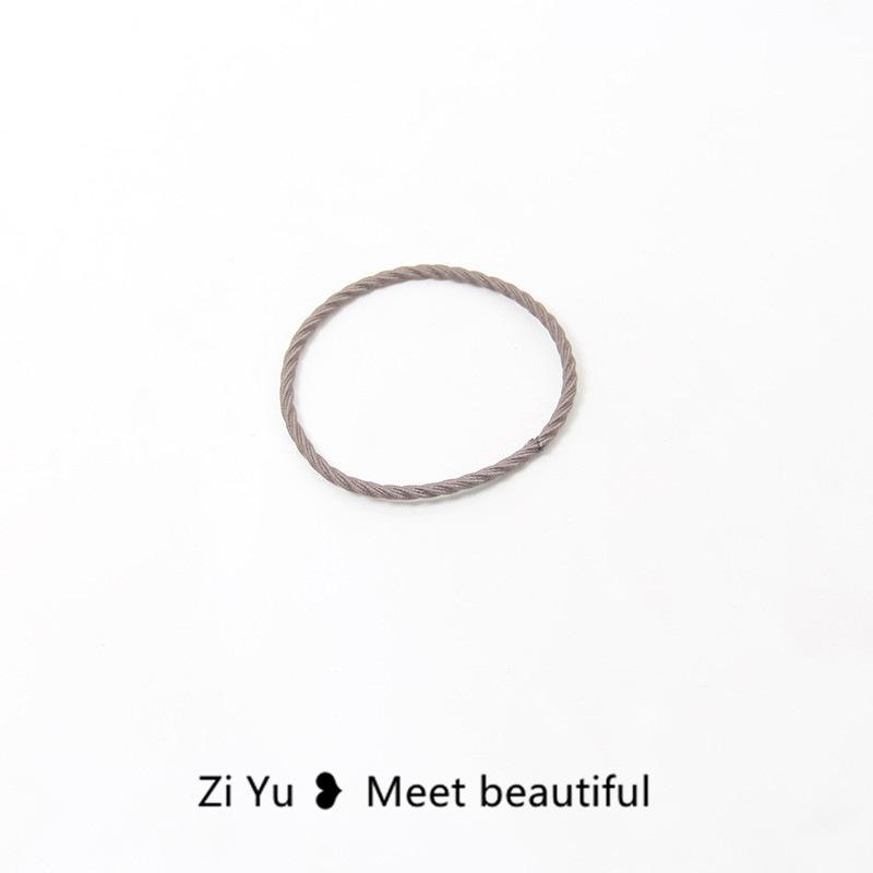 Product Introduction of Cute Hair Ties Twisted Solid Color Elastic Hair Ropes Ponytail Holders Hair Accessories for Women Girls 24
