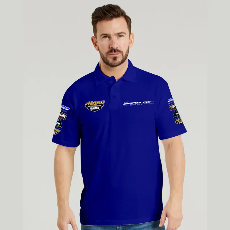 SAKAZUKI Polo Shirt Kaos Polo Motor YAMAHA AEROX 155 Vva Maxi Kaos Dealer Motor Otomotif 2