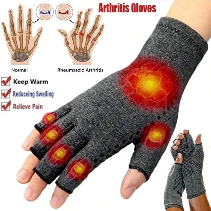 Sarung Tangan Terapi Anti Arthritis Therapy Glove 1 Pair L - AY337 - Gray