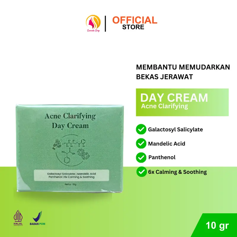PUDAK SARI SKINCARE DAY CREAM ACNE CLARIFYING MEMBANTU MEMUDARKAN BEKAS JERAWAT 0
