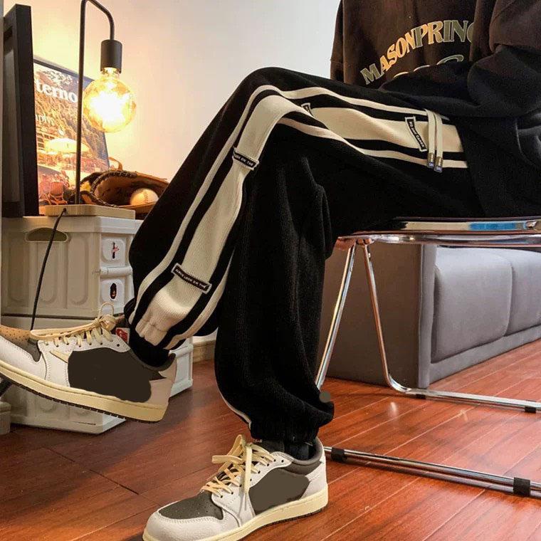 Quần Jogger Nỉ Nhung Tăm 3 sọc, Quần Ống Rộng Nam Nữ siêu dày siêu bền đẹp Unisex Ulzzang NT 3