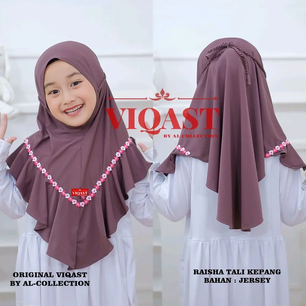 jilbab anak perempuan Tk RAISHA Usia 4 Sampai 8 Tahun ORI VIQAST JERSEY PREMIUM Tali Kepang Ropel Hijab Bergo Non Pet Kerudung Sekolah Raisa Grosir Terbaru Murah qasimahijab dadishope12