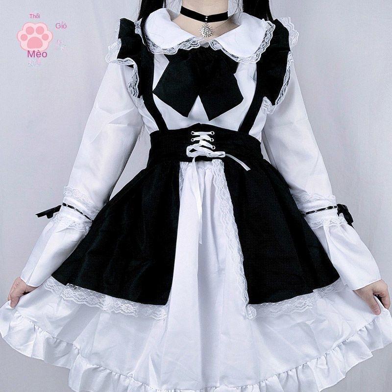 Product Introduction of Váy Hầu Gái, Phong Cách Lolita Dễ Thương Hàng Ngày, Quần Áo Nữ Nhật Bản, Trang Phục Hầu Gái Ông Chủ, Bộ Trang Phục Hầu Gái Mèo Thổi Đầy Đủ 7