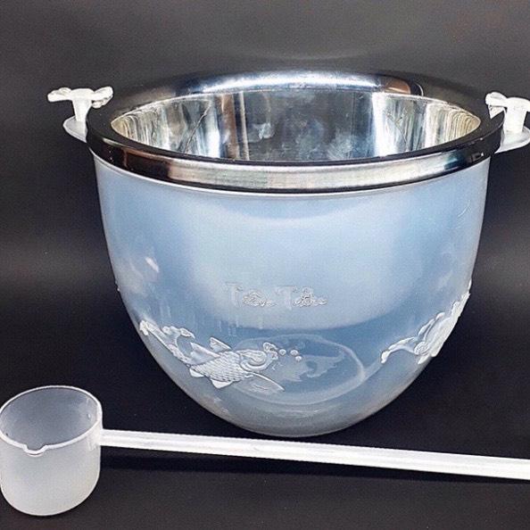 Bát Ướp Lạnh Rượu INOX Tặng Kèm Vá Múc Rượu 1.2 Lít