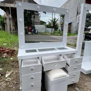 MEJA RIAS LAMPU LACI 9/meja rias LED lampu terbaru bahan multriplek