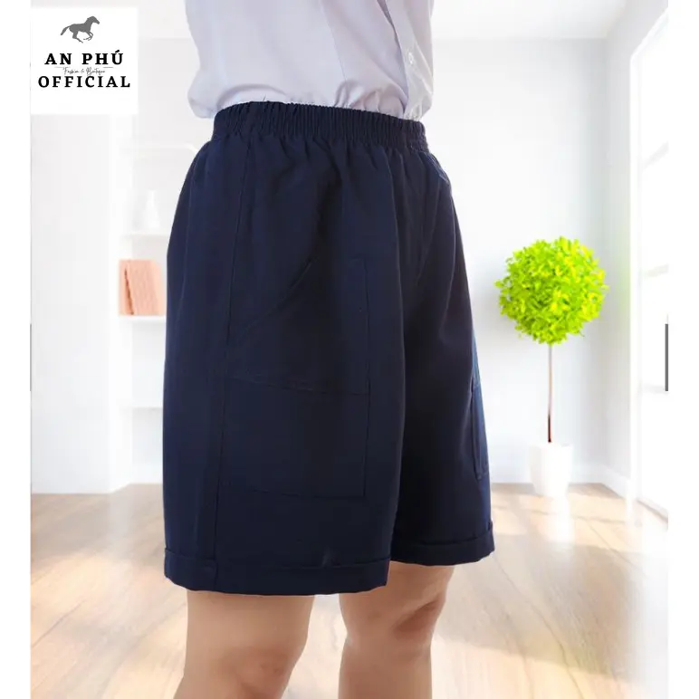 Quần đùi quần short sóc học sinh tiểu học trung học cấp 1 cấp 2 đồng phục học sinh quần  jean  trẻ  em